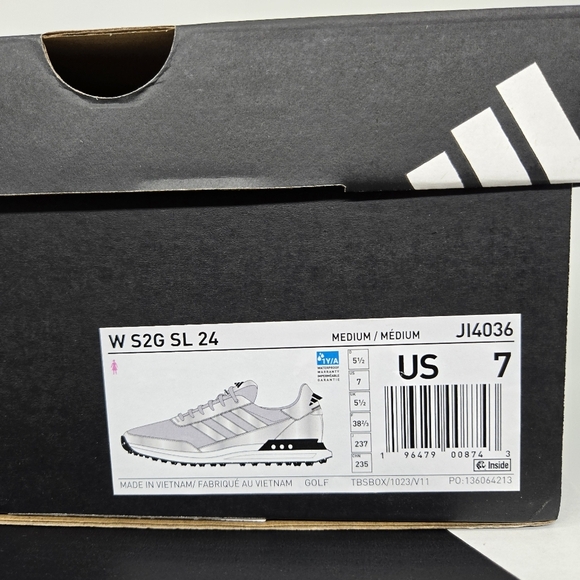 New adidas S2G 24 Spikeless Golf Grey Silver Metallic Women's Shoes Size 7 - Picture 8 of 8